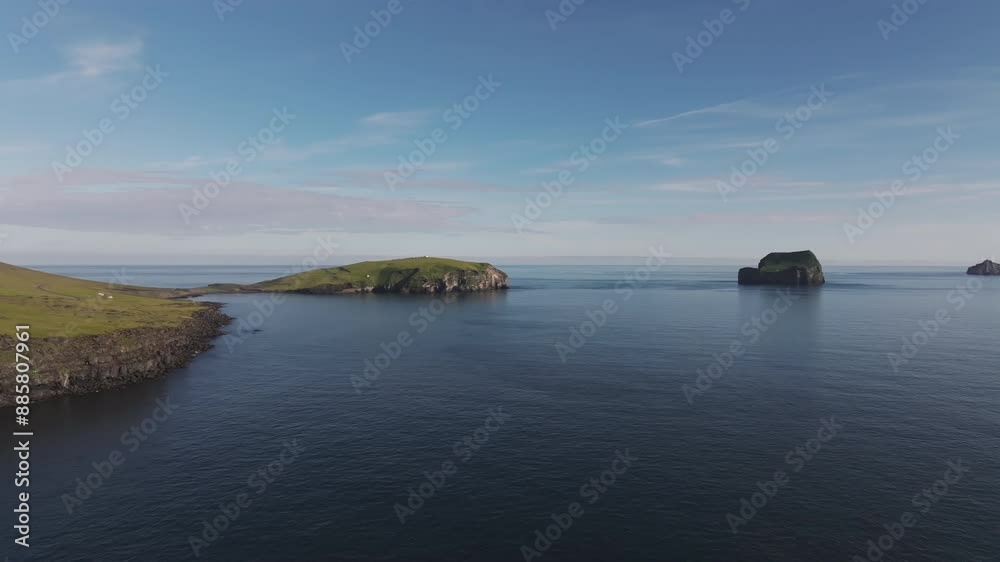 Colorful landscape of Heimaey, Westman Islands, Iceland Colorful landscape of Heimaey, Westman Islands, Iceland