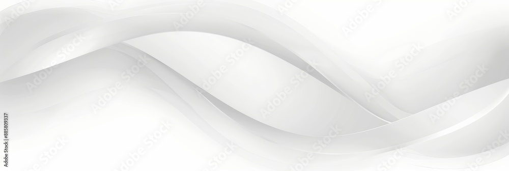 Abstract Elegant White Background, Soft Flowing Waves, Subtle Texture, High-Resolution Image