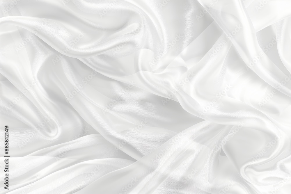 Obraz premium Abstract background of white silk satin, Smooth elegant white silk or satin texture for background