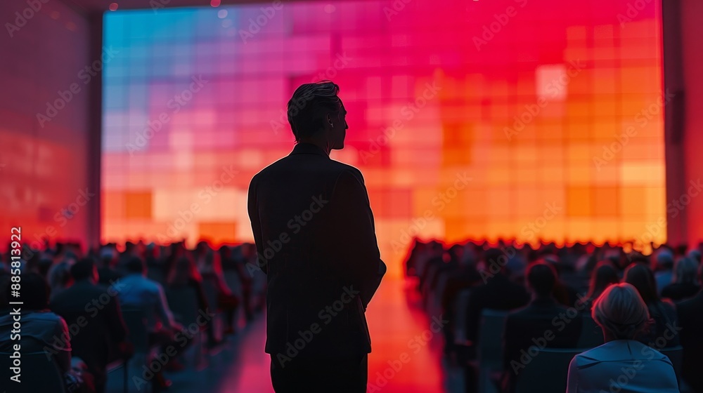 Captivating Speaker Engaging Audience in Modern Conference Venue Professional Communication and Leadership Concept HighQuality Image Captured with Canon EOS R5 Camera Captivating Speaker Engaging Audience in Modern Conference Venue Professional Communication and Leadership Concept HighQuality Image Captured with Canon EOS R5 Camera