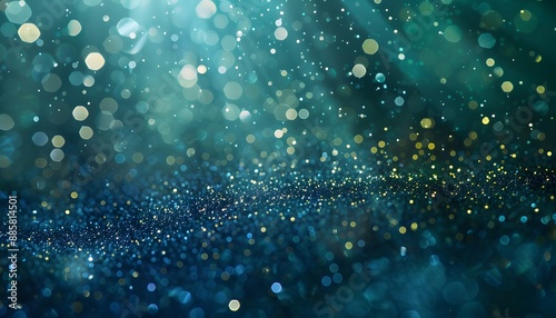 Sparkling Blue Green Glitter Background