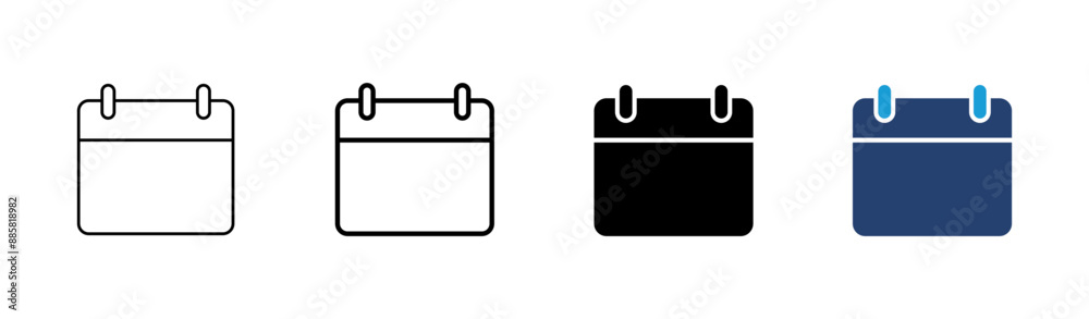 Calendar icon set. Calender symbol. calendar vector icon Calendar icon set. Calender symbol. calendar vector icon