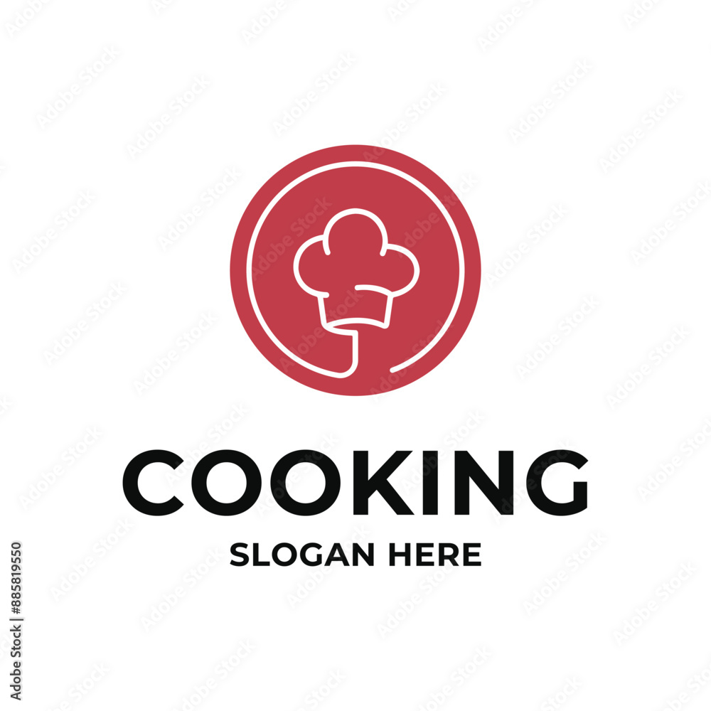 cooking logo design concept idea with chef hat icon cooking logo design concept idea with chef hat icon