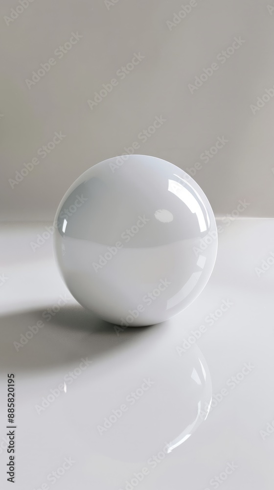 White sphere background White sphere background