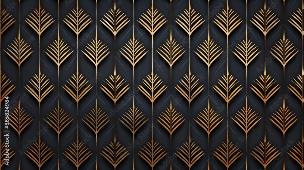 Retro Art Deco pattern, intricate ornamental designs with bold geometric shapes, capturing the essence of 1920s vintage style Retro Art Deco pattern, intricate ornamental designs with bold geometric shapes, capturing the essence of 1920s vintage style