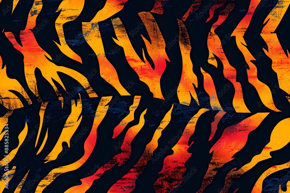 Tiger Stripes Pattern Background Tiger Stripes Pattern Background