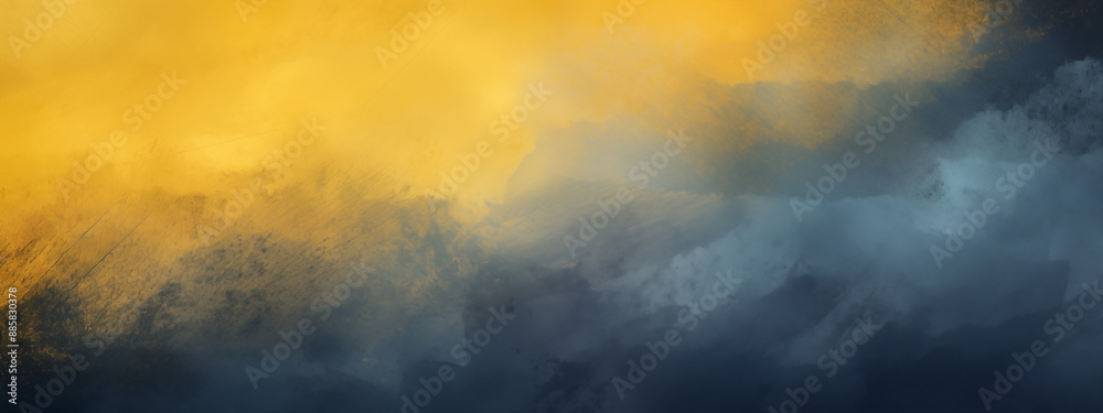 Soft Blue and Yellow Abstract Cloudy Texture Soft Blue and Yellow Abstract Cloudy Texture