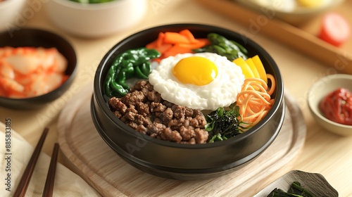 bibimbap, korean food 01
