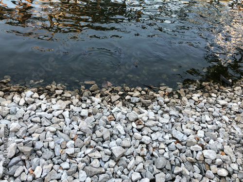 stones and water