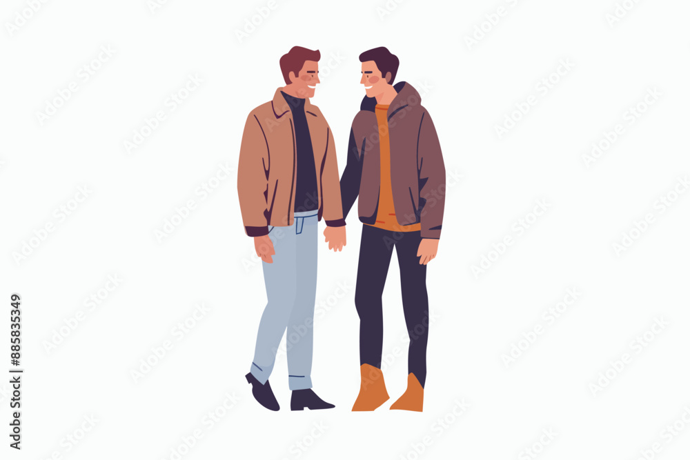 romantic gay men couple stock image isolated vector style romantic gay men couple stock image isolated vector style