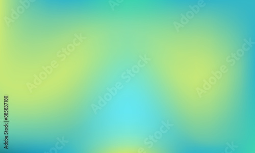 Abstract green tosca gradient. Blue background. Smooth gradient background. Technology background
