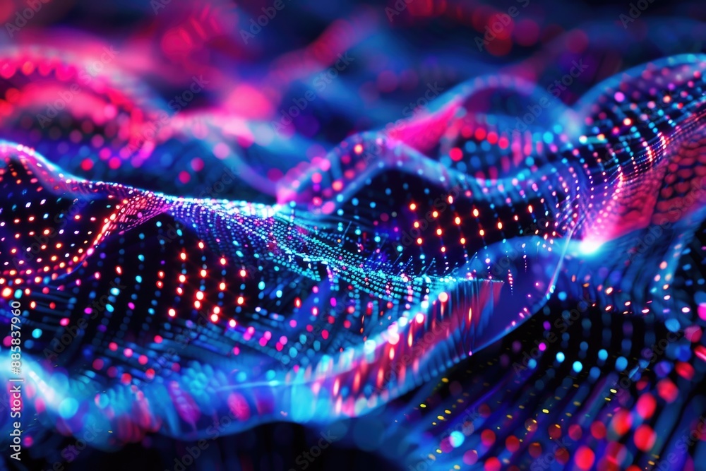 A close-up shot of a vibrant light pattern, great for representing creativity and energy A close-up shot of a vibrant light pattern, great for representing creativity and energy