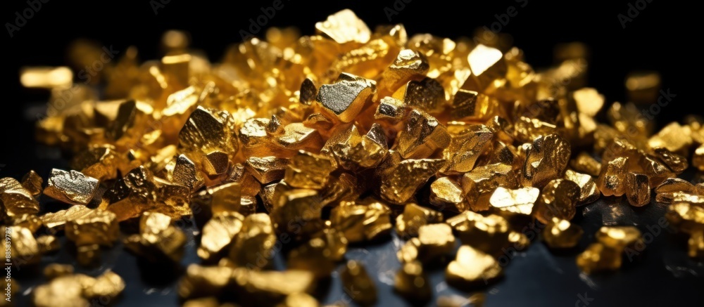 Close-up of a Pile of Gold Nugget Close-up of a Pile of Gold Nugget
