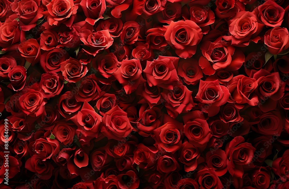 Intricate Red Rose Pattern Background Intricate Red Rose Pattern Background