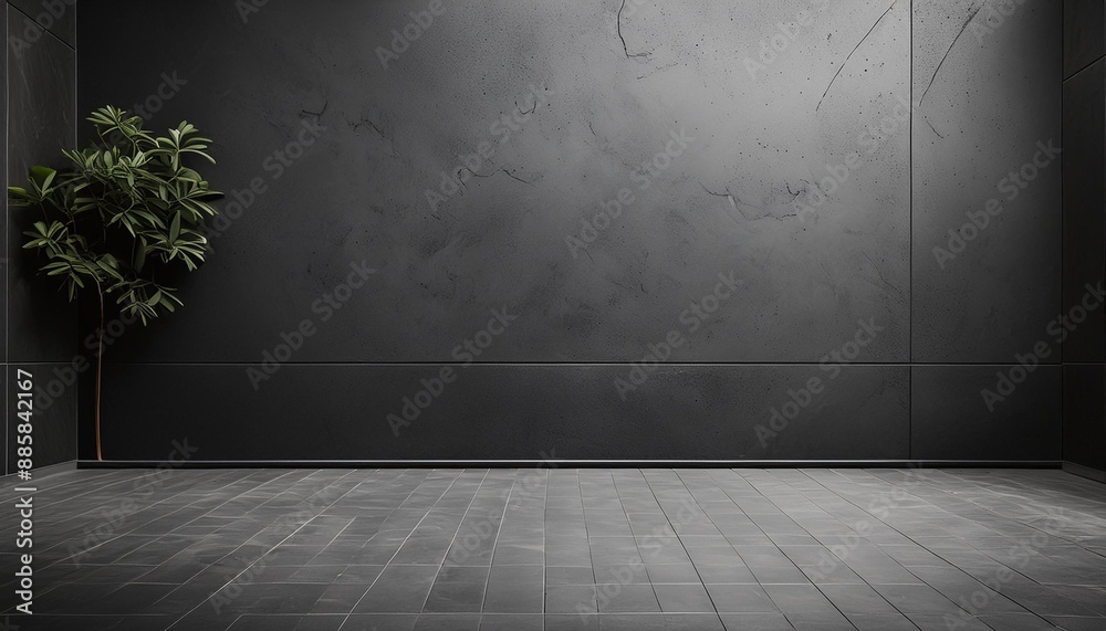 minimalist dark concrete floor background with subtle texture providing ...
