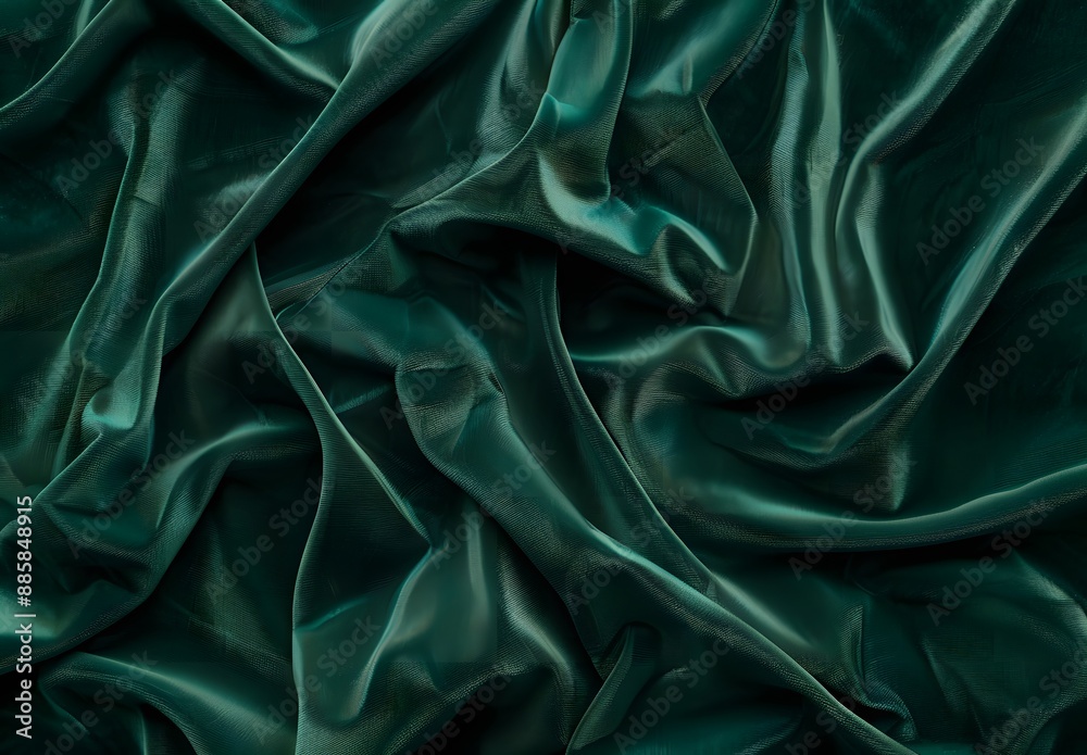 Dark Green Velvet Fabric Texture Background Dark Green Velvet Fabric Texture Background