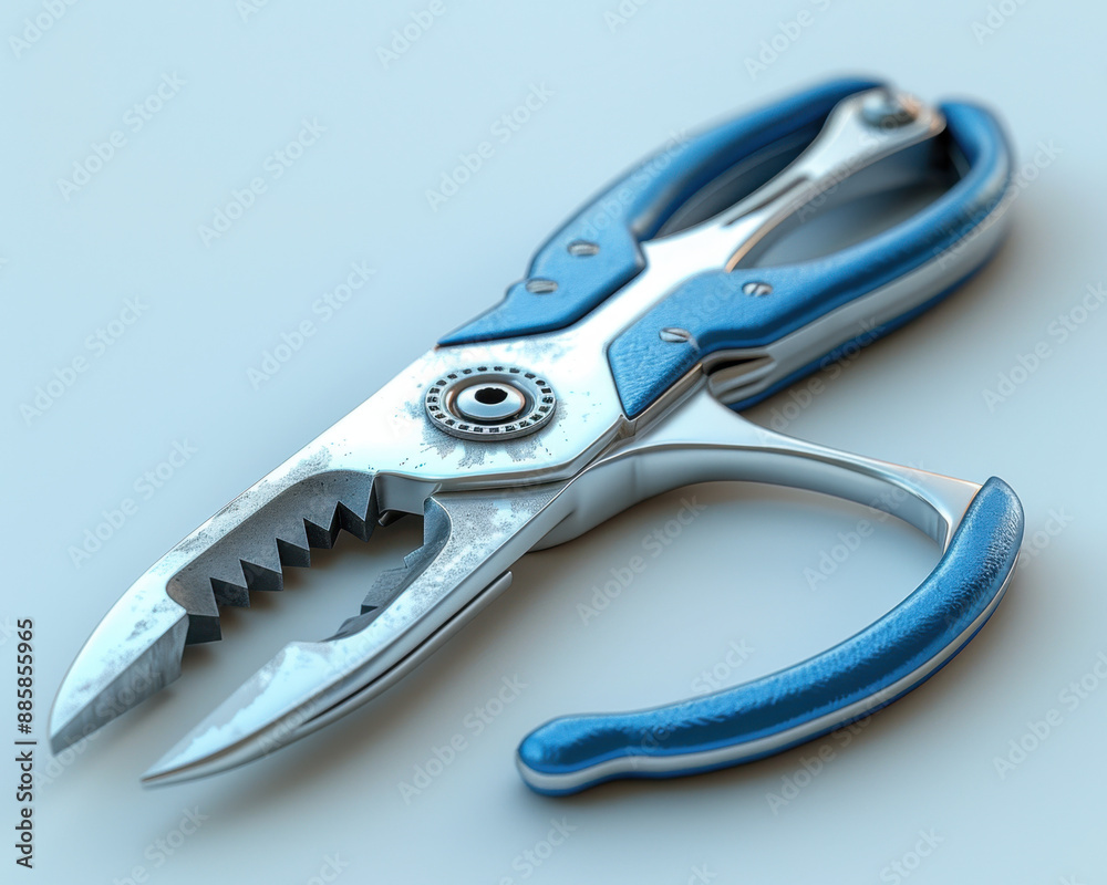 Precision Wire Cutters: Detailed 3D Render of Sharp Blade Tool with Comfortable Grip Handle Precision Wire Cutters: Detailed 3D Render of Sharp Blade Tool with Comfortable Grip Handle