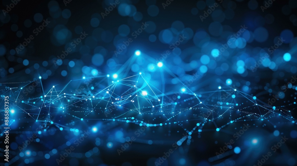 Futuristic blue technology pattern with digital circuit-like designs and glowing lights. Futuristic blue technology pattern with digital circuit-like designs and glowing lights.