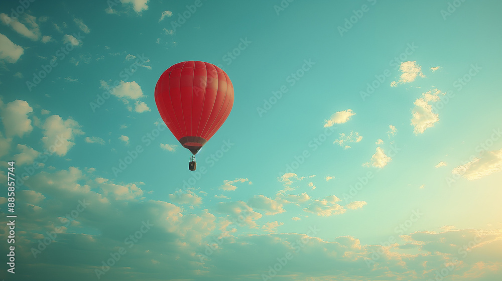 Naklejka premium 気球