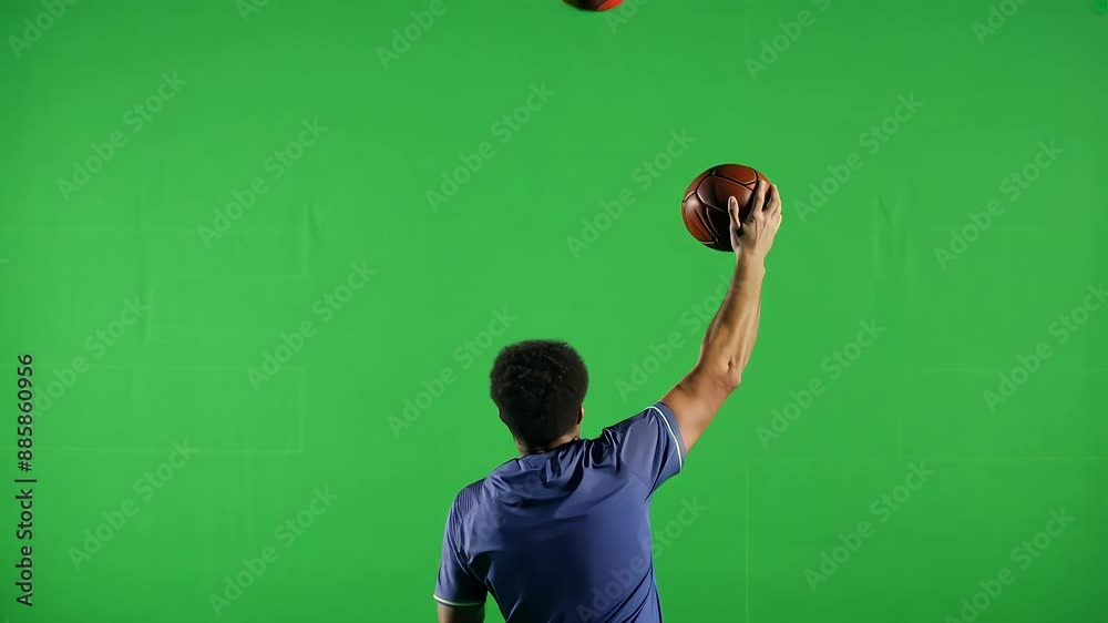 Basketball Player Posing in Front of Green Screen with Ai generated.
Basketball Player Posing in Front of Green Screen with Ai generated.