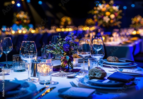 Elegant Table Setting at Award Ceremony