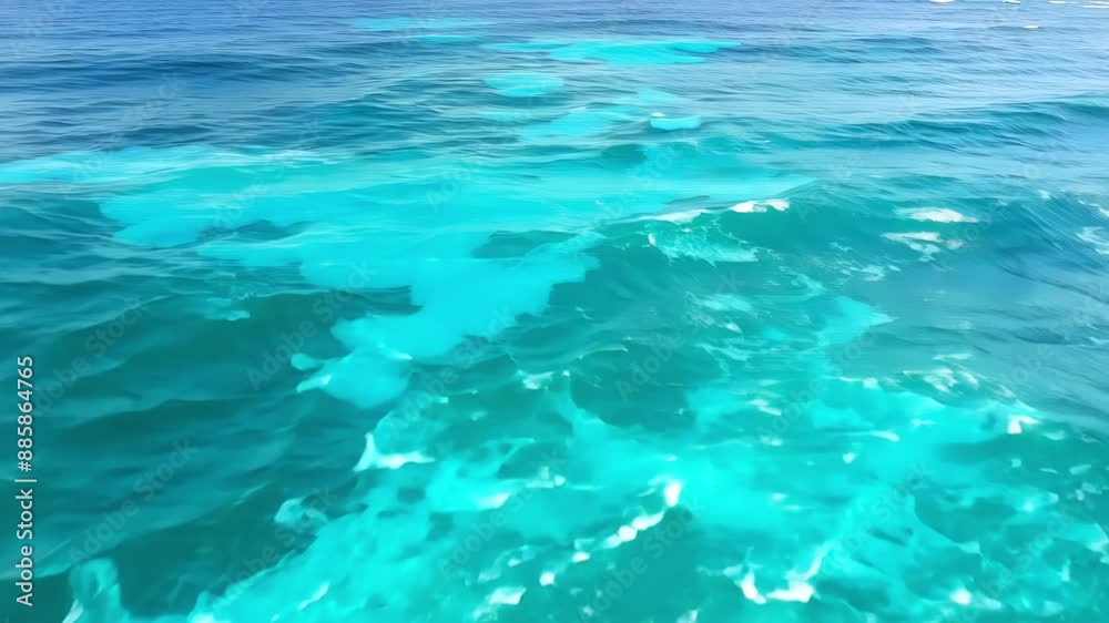 Blue Serenity: Aerial View of Clear Waters - Drone Shot - made with Generative AI Blue Serenity: Aerial View of Clear Waters - Drone Shot - made with Generative AI