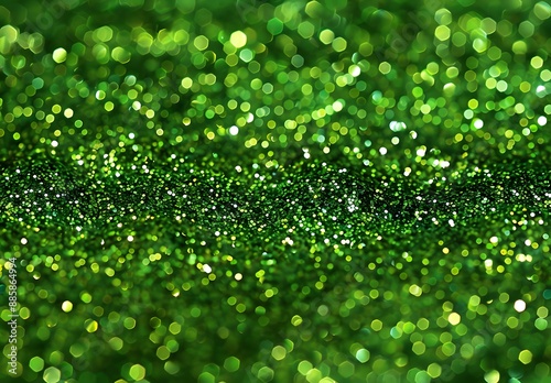 Green Glitter Sparkle Seamless Pattern