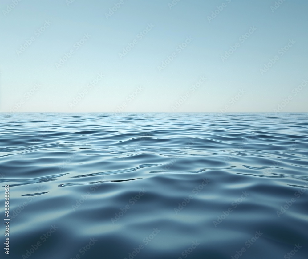 Tranquil Ocean Waves Under Clear Sky - Peaceful Seascape for Relaxation and Meditation Tranquil Ocean Waves Under Clear Sky - Peaceful Seascape for Relaxation and Meditation