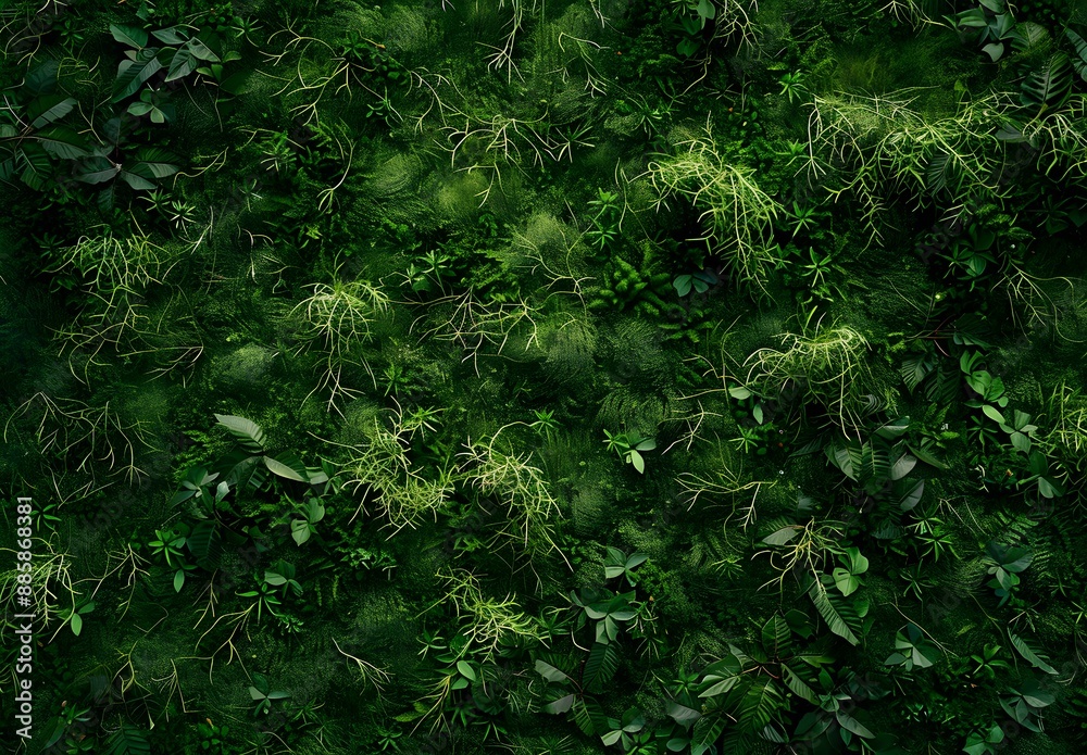 Green Moss Texture Background - Realistic Photography Green Moss Texture Background - Realistic Photography