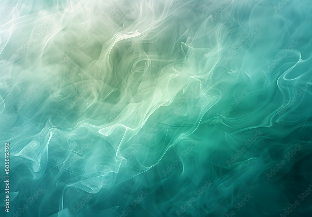 Abstract Green Smoke Background Texture Abstract Green Smoke Background Texture