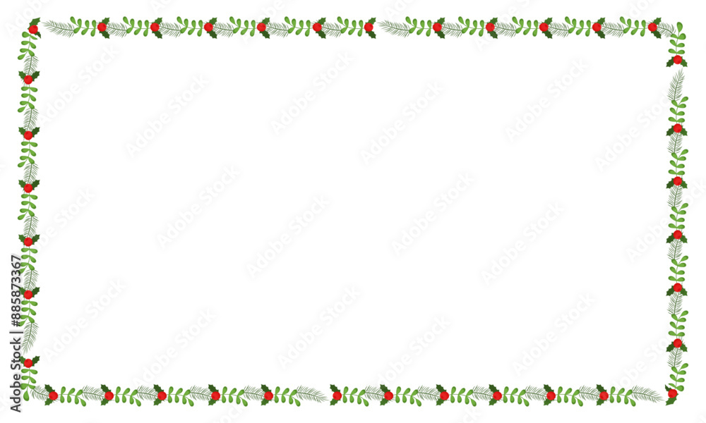 Frame template for christmas season celebration, christmas wreath concept Frame template for christmas season celebration, christmas wreath concept