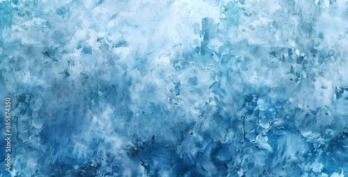 Abstract Blue Pastel Watercolor Concrete Wall