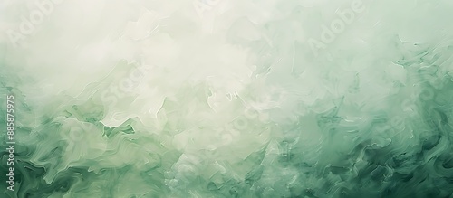 Abstract Green White Brushstroke Mist Background photo