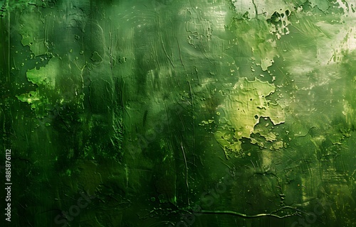 Abstract Green Grunge Texture Background