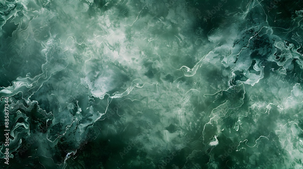 Abstract Green Marble Texture with Storm Clouds Abstract Green Marble Texture with Storm Clouds