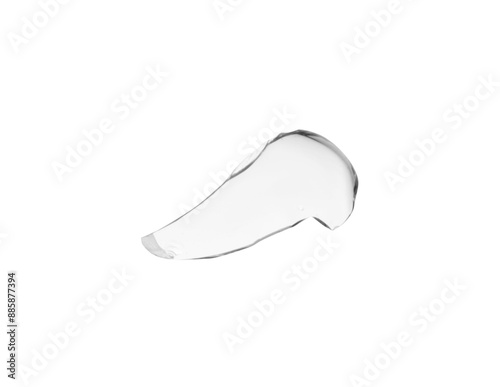 Piece of broken glass isolated on white