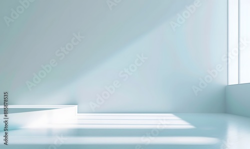 Wallpaper Mural Light Blue Empty Studio Room Background Torontodigital.ca