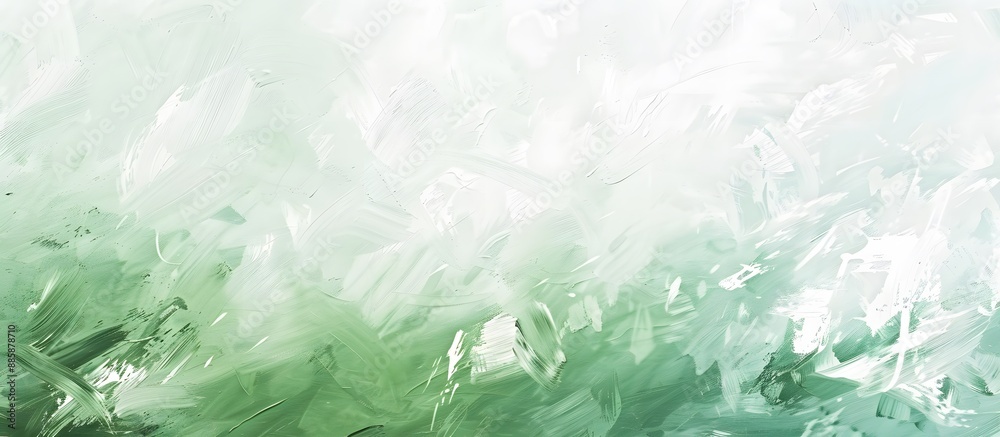 Abstract Green and White Canvas Texture