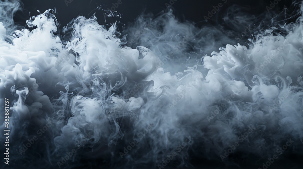 Dynamic chemical reaction with smoke bomb explosion creating swirling smoke. Dynamic chemical reaction with smoke bomb explosion creating swirling smoke.
