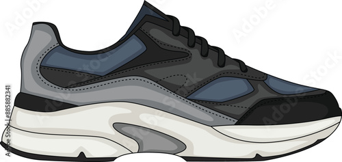 Vector sneakers shoes for training, running shoe vector illustration. Sport shoes , isolated