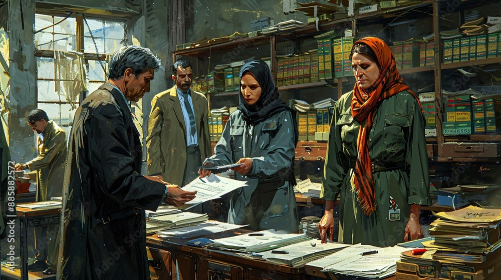 A Transaction in a Crowded Office A Transaction in a Crowded Office