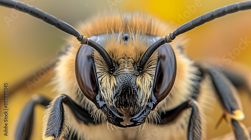 Close-up of a Bee's Face