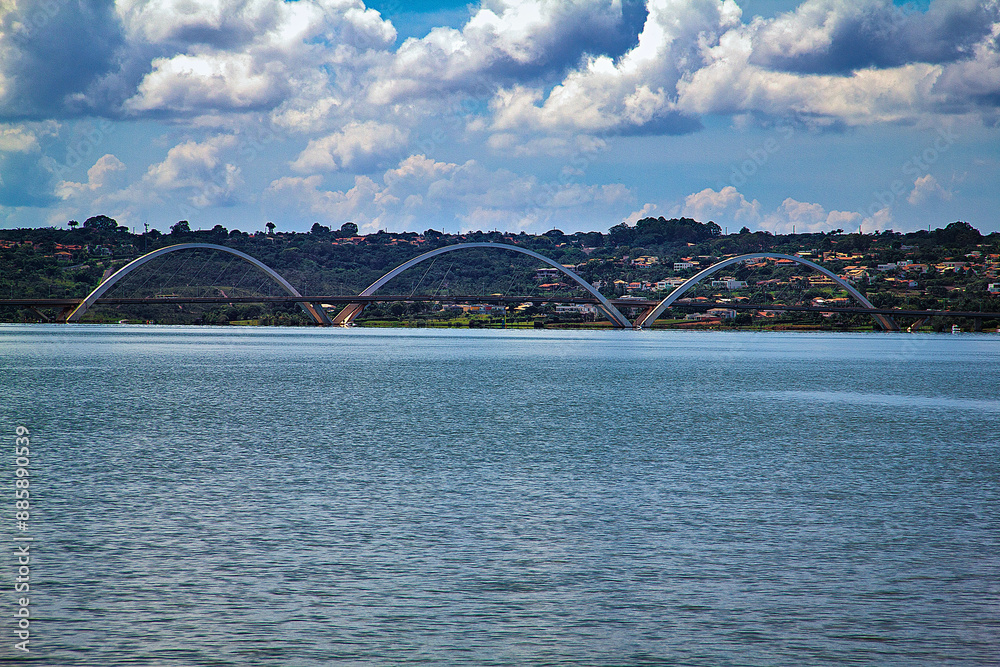 Fototapeta premium bridge over the Paranoa Lake