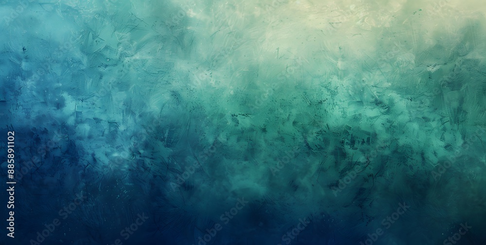 Obraz premium Grunge Blue Green Gradient Texture Background