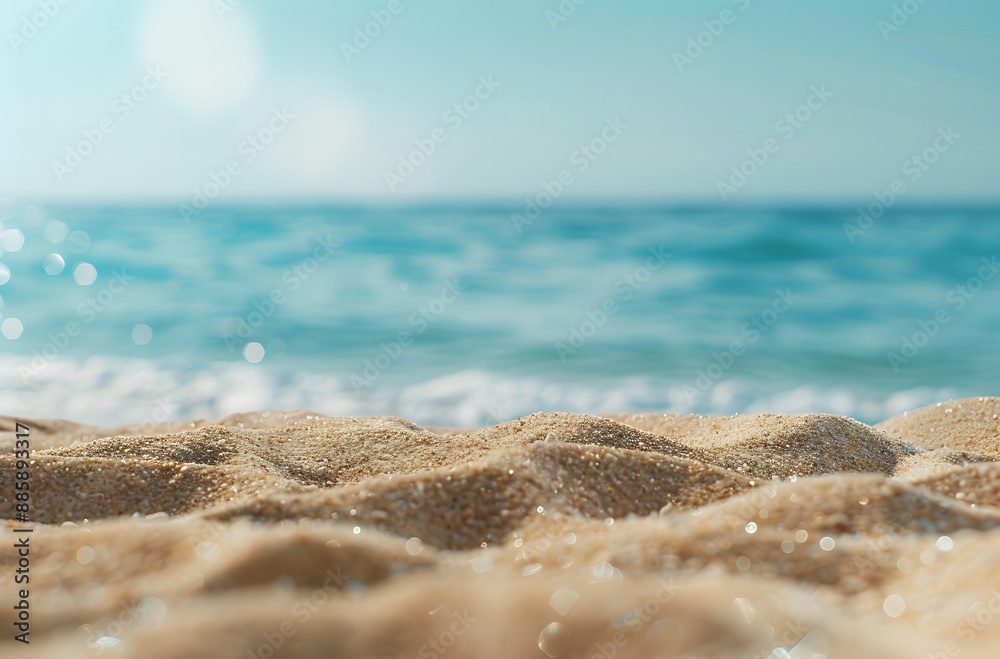 Blurred Beach Background with Bokeh Blurred Beach Background with Bokeh