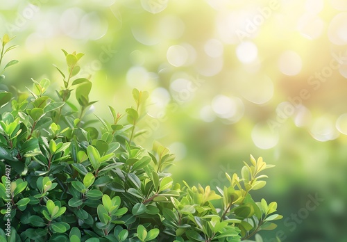 Green Nature Bokeh Background for Spring & Summer