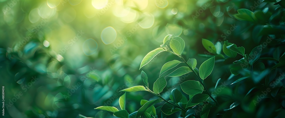 Blurred Green Spring Bokeh Background Blurred Green Spring Bokeh Background