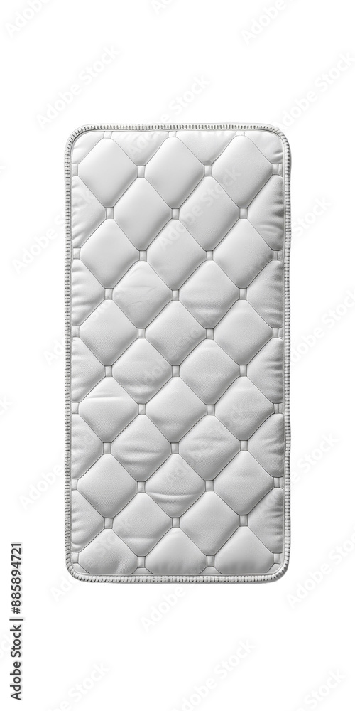 Obraz premium White Quilted Mattress Isolated