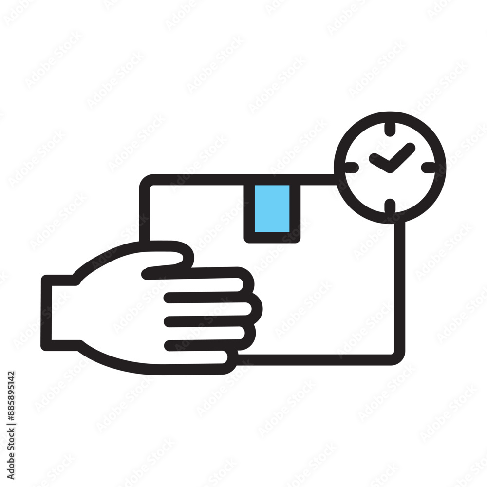 Fototapeta premium 時間指定 届ける お届け 荷物 商品