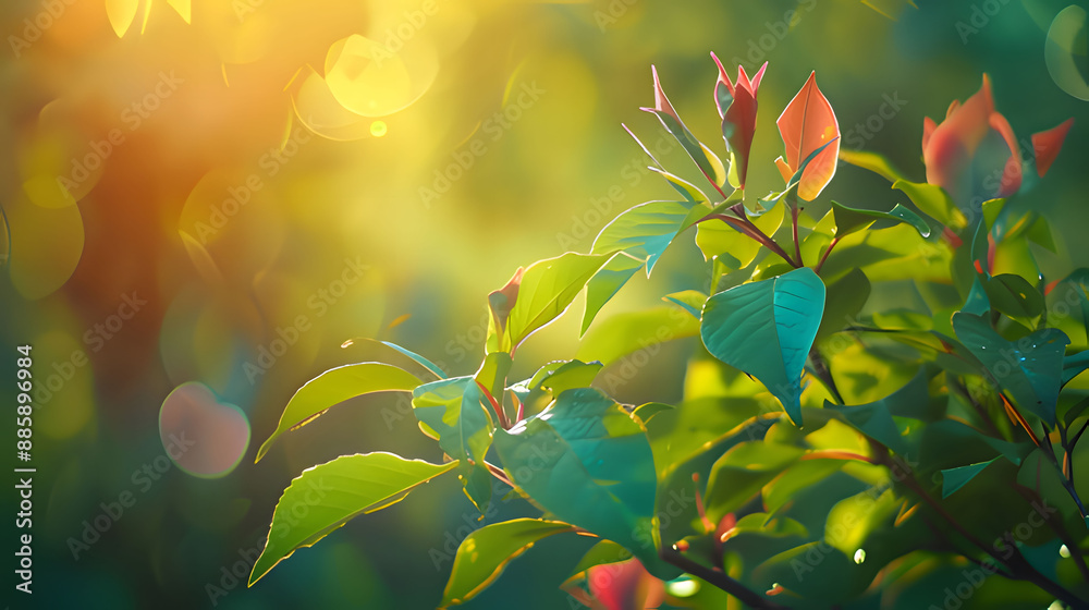 autumn leaves background. Generative AI